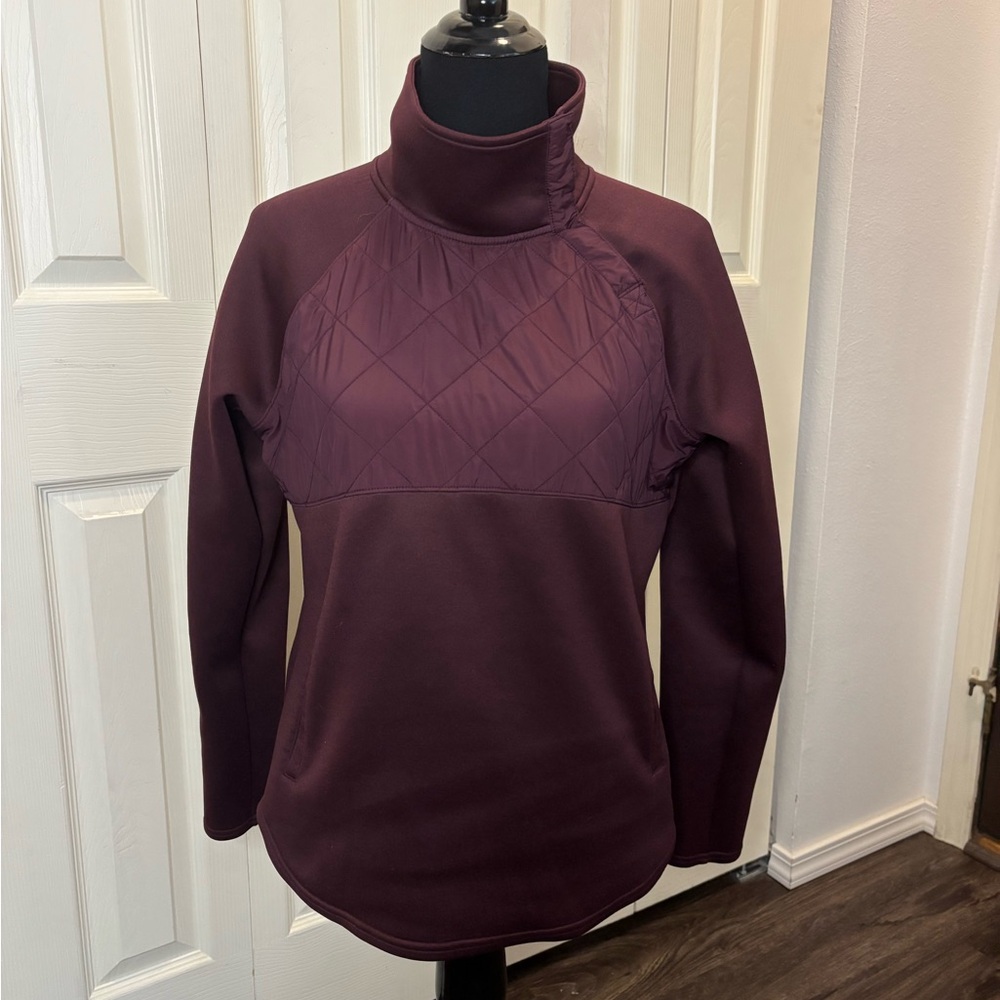 32 Degrees Maroon Quilted Pullover - image 1